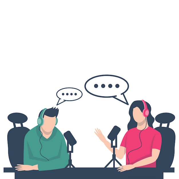 Illustration zum Internationalen Podcast-Tag