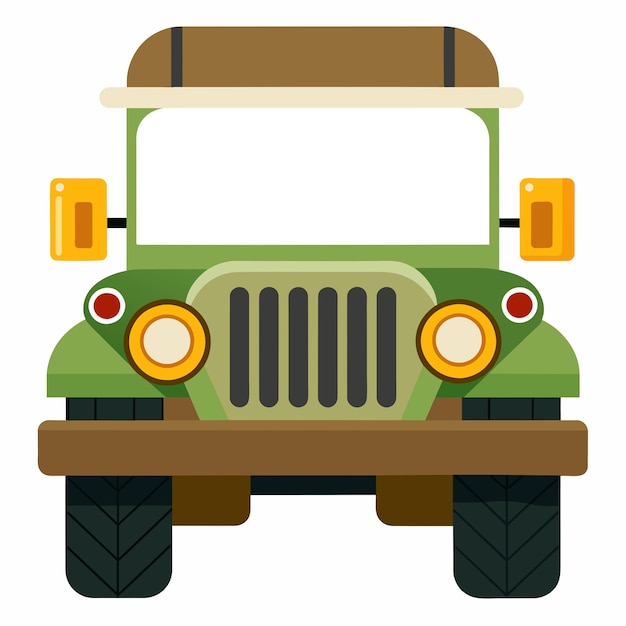 Vektor illustrationen von jeepdosjunglesafari