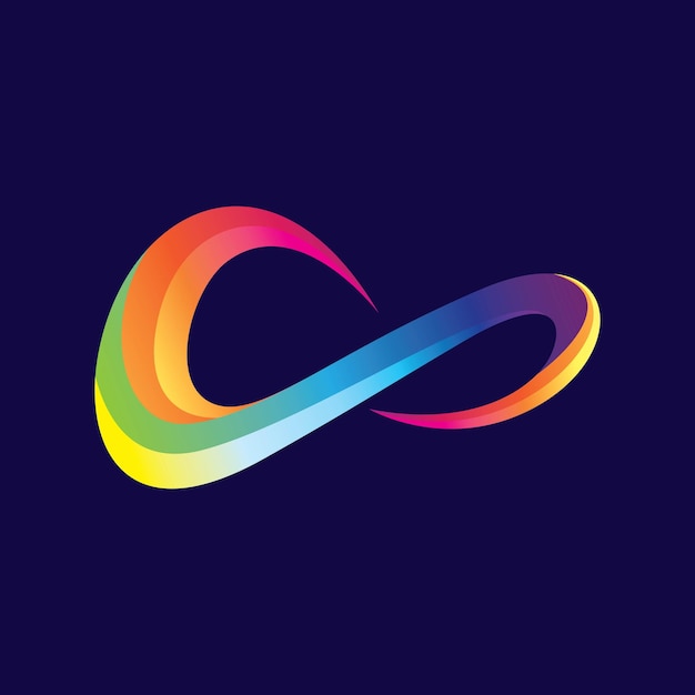 Illustrationsdesign für Infinity-Logo-Bilder
