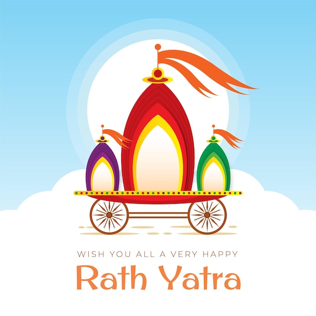 Illustrationshintergrund des rath yatra festivals