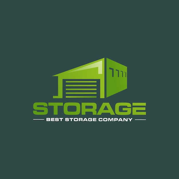Vektor illustrationsvektorgrafik der designvorlage für das logo des self-storage-unternehmens