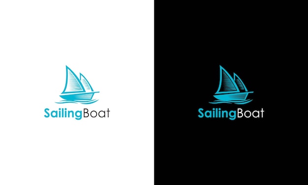Illustrationsvektorgrafik der Designvorlage für das Schiffs- und Bootskonzept-Logo