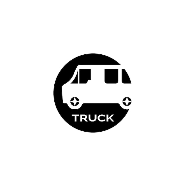 Illustrationsvektorvorlage für lkw-symbole