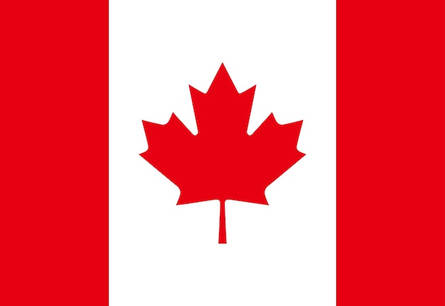 Illustrator der kanadischen Flagge Landflaggen