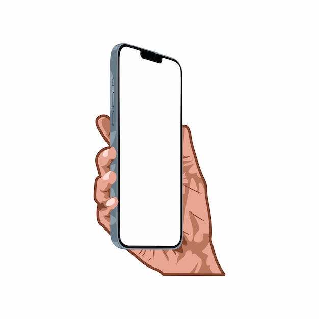Illustrator-Design mit einem Handy