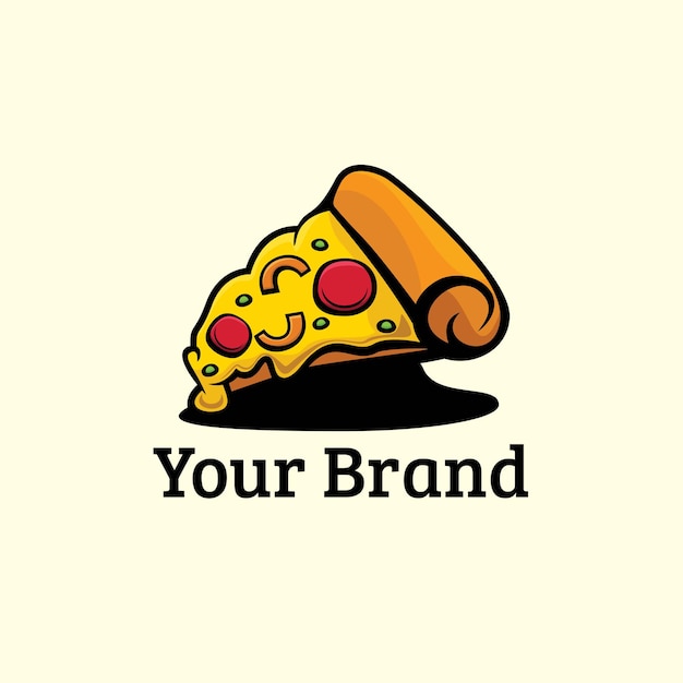 Illustrator für pizza-logo-design