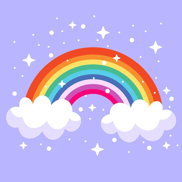 Illustrierter Regenbogen