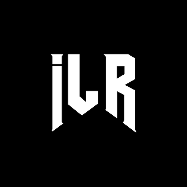 ILR Buchstaben-Logo-Design für das Technologie-Unternehmen ILR Logo-Design schwarz-weiße Farbkombination ILR Logo ILR Vektor ILR Design ILR Ikon ILR Alphabet ILR Typografie logo-Design