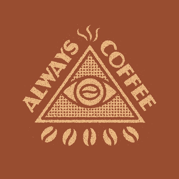 Immer kaffee insignien design