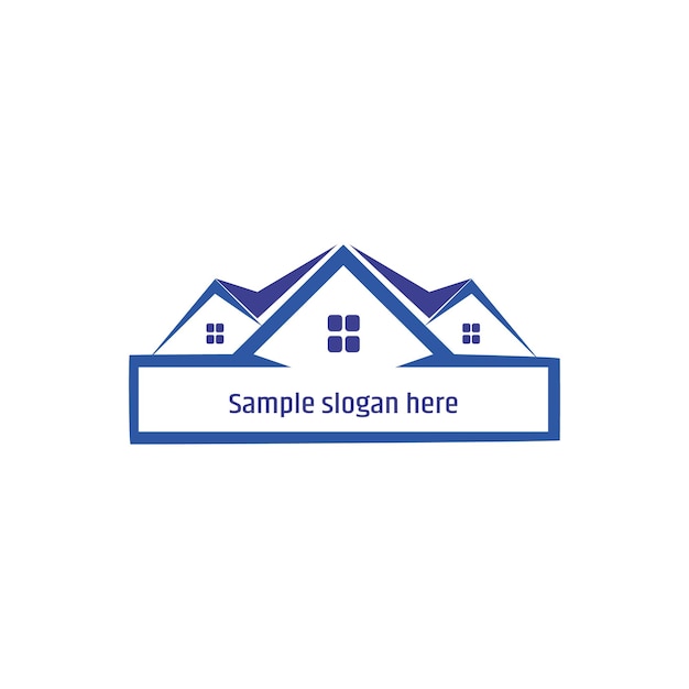 Immobilien-home-logo-symbol mit dem weißen hintergrund