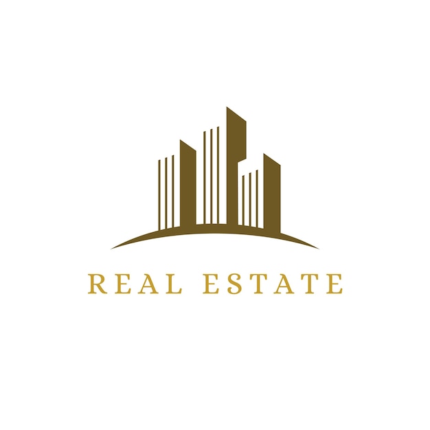 Immobilien-Logo-Design Professionelles Logo-Design für Immobilienunternehmen, das Stabilität zeigt
