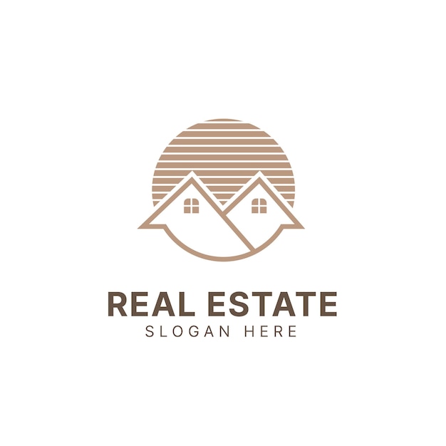 Vektor immobilien-logo-design-vorlage gebäude-logo haus-logo immobilien-logo