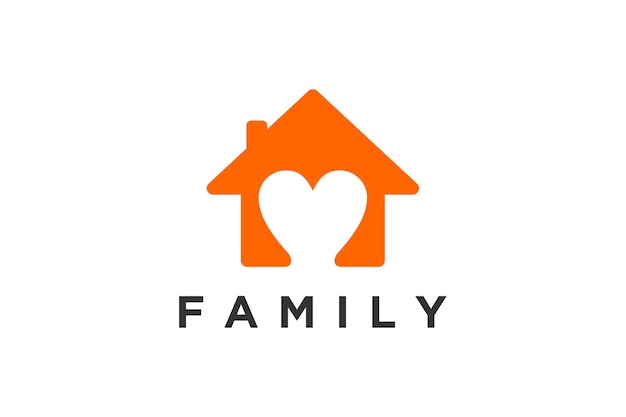 Immobilien logo haus eigentum liebe symbol form symbol symbol tiny house