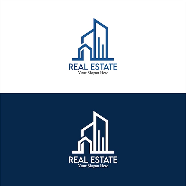 Vektor immobilien-logo