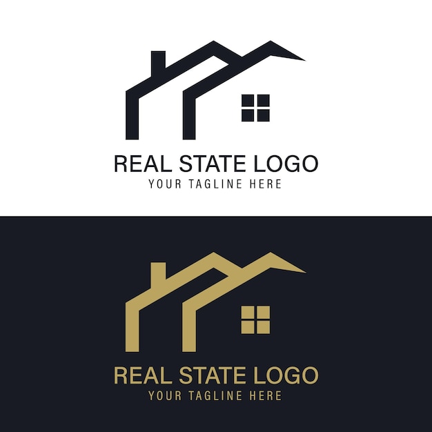 Immobilien-LogoHauspflege-LogoImmobilienhaus-LogoHome- und Gebäude-Vektor-Logo-Vorlage