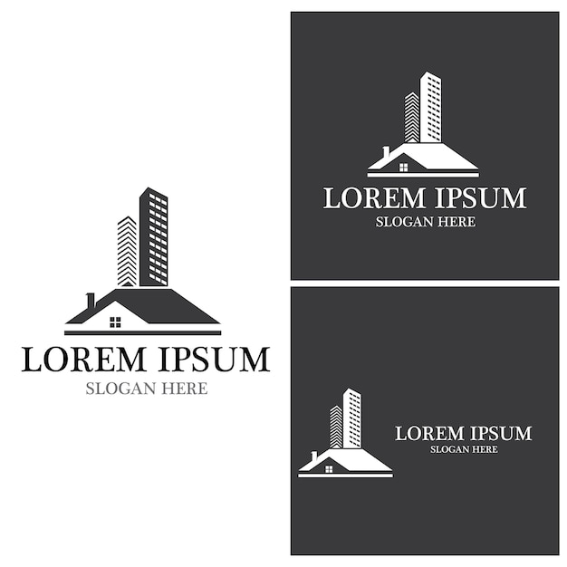 Immobilien und bau logo design