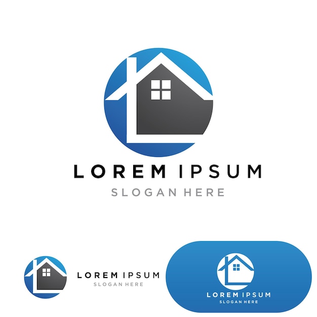 Immobilien und bau logo design