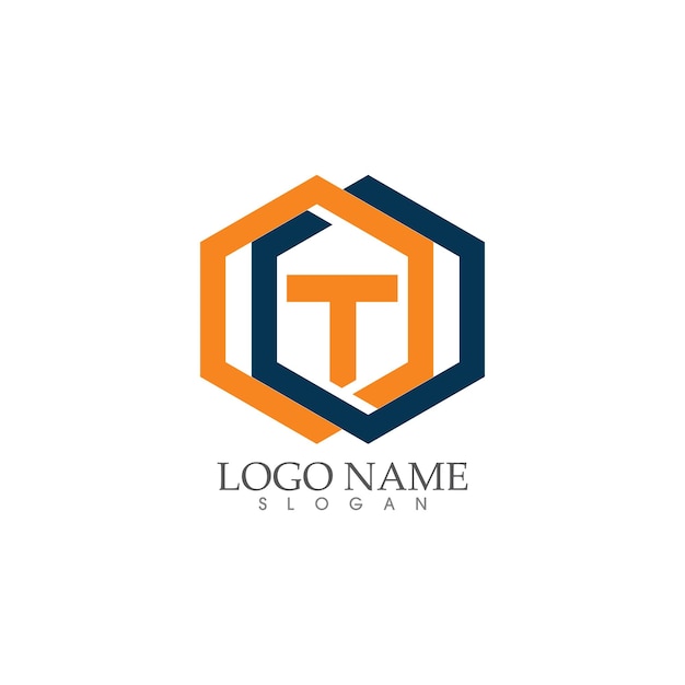 Immobilien und bau t-buchstabe logo-design