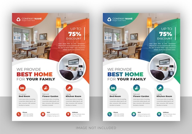 Immobilienagentur Flyer Design-Vorlage