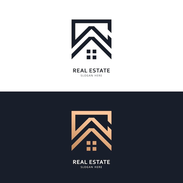 Immobilienlogo und Icon-Design-Konzept
