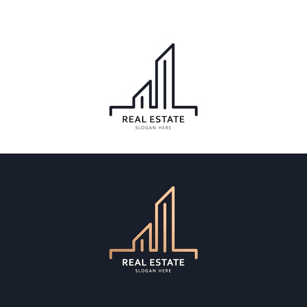 Immobilienlogo und Icon-Design-Konzept