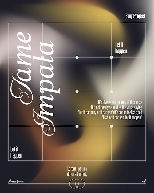 Implementierungsdesign Ästhetisches Gradient-Mesh-Layout für soziale Medien