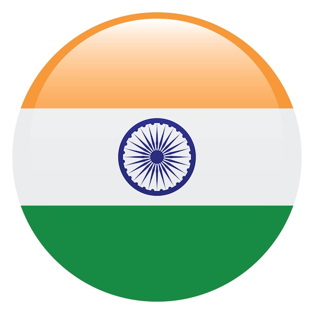 India-Flagge im Kreis