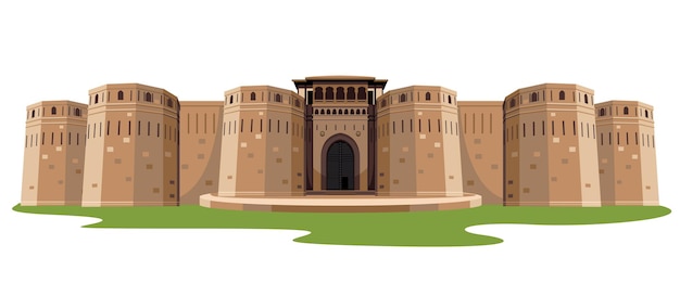 Indian Fort isoliertes Vektor