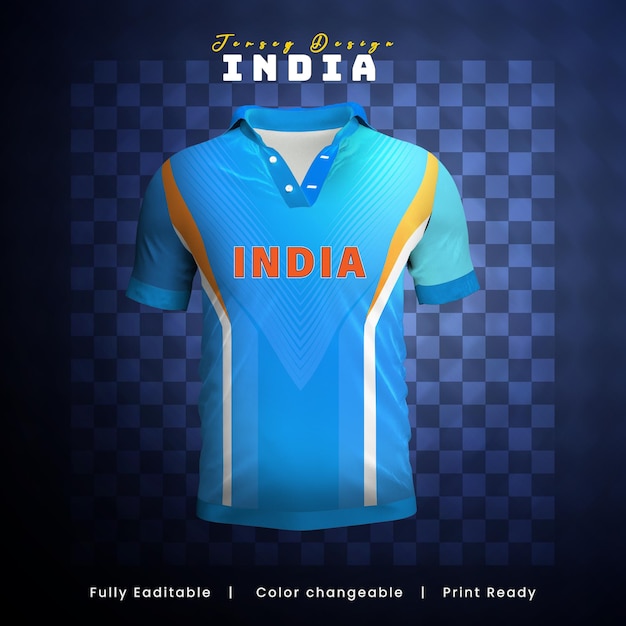 Indien-cricket-teamsport-kinderdesign oder indien-cricket-trikot-design