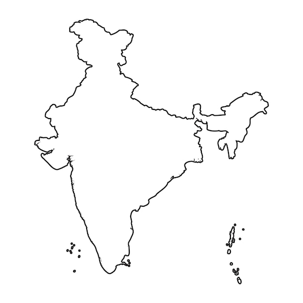 Indien karte umriss silhouette png vektor download eps svg