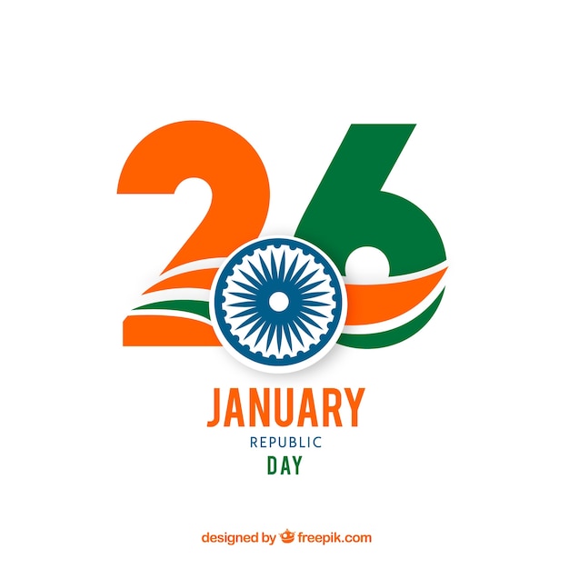 Indien-Republik-Tageshintergrund