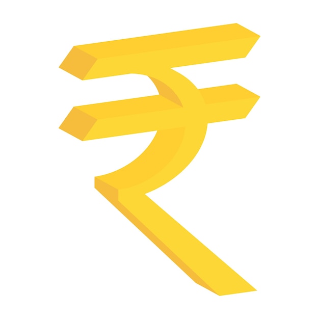Indische Rupee-Clipart-Vektor-Symbol Indische Währungssymbol