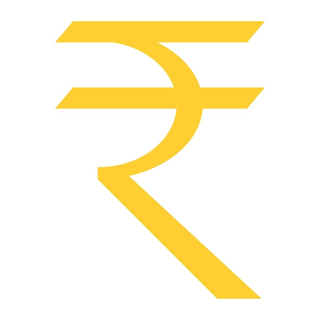 Indische Rupee-Clipart-Vektor-Symbol Indische Währungssymbol