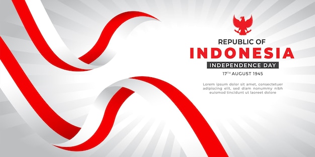 Indonesien-unabhängigkeitstag indonesien-hintergründe indonesien-flagge rot-weiß
