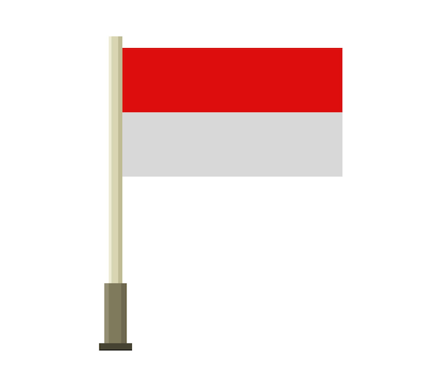 Indonesische flagge