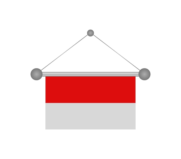 Vektor indonesische flagge