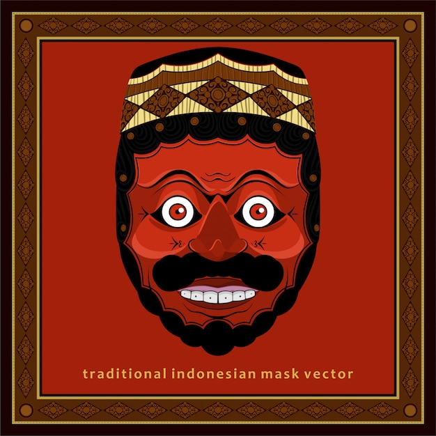 Vektor indonesische maske