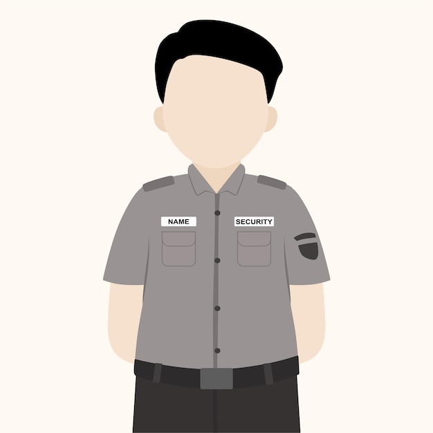 Indonesische sicherheitsuniform der männlichen polizei