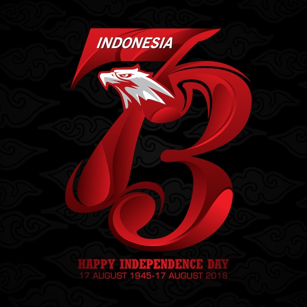 Indonesischer unabhängigkeitstag