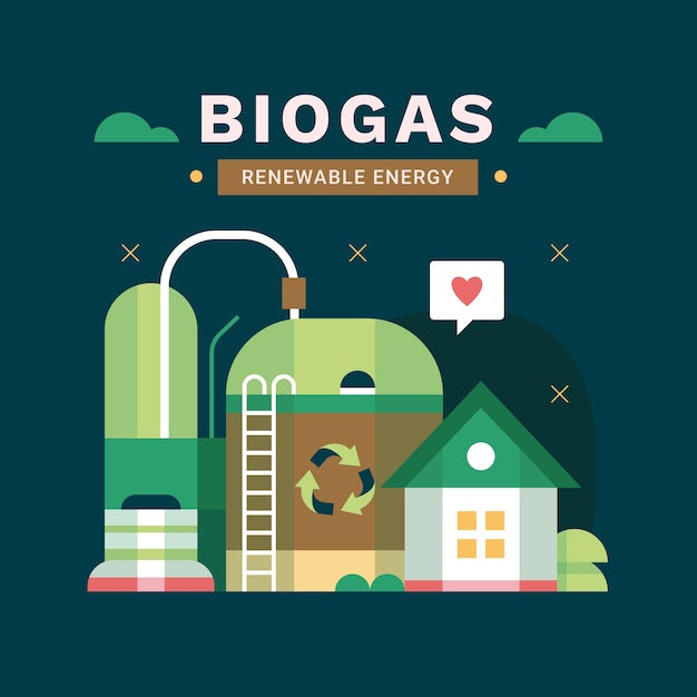 Industrie-biogas-illustration