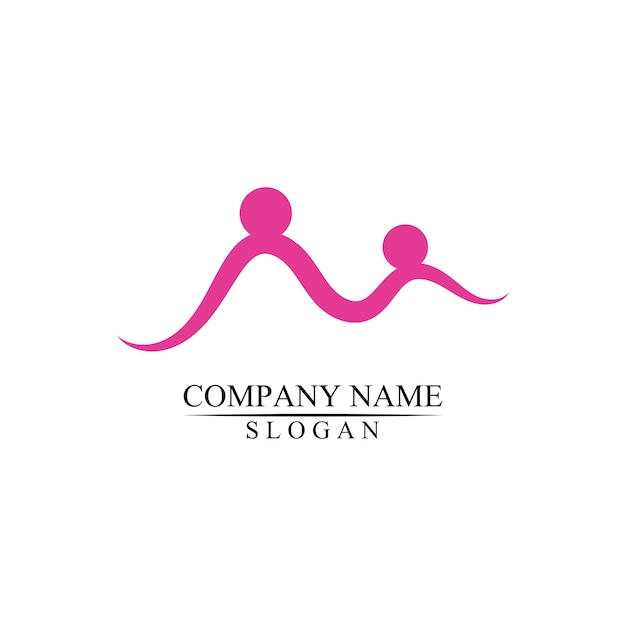 Infinity Adoption und Community Care Logo-Vorlage