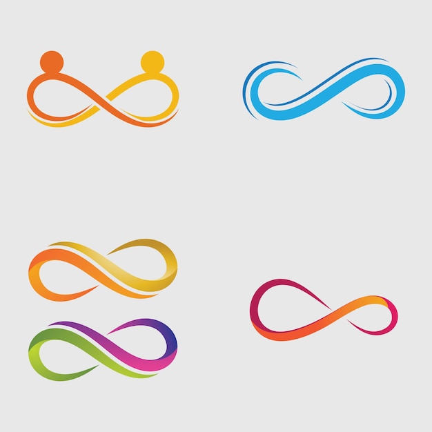 Infinity design vector icon illustration logo template design