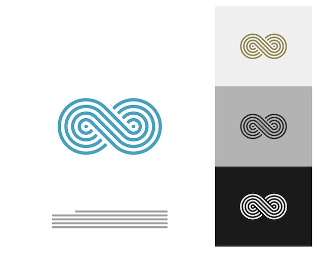 Infinity-logo-vektorvorlage kreatives infinity-logo-designkonzept