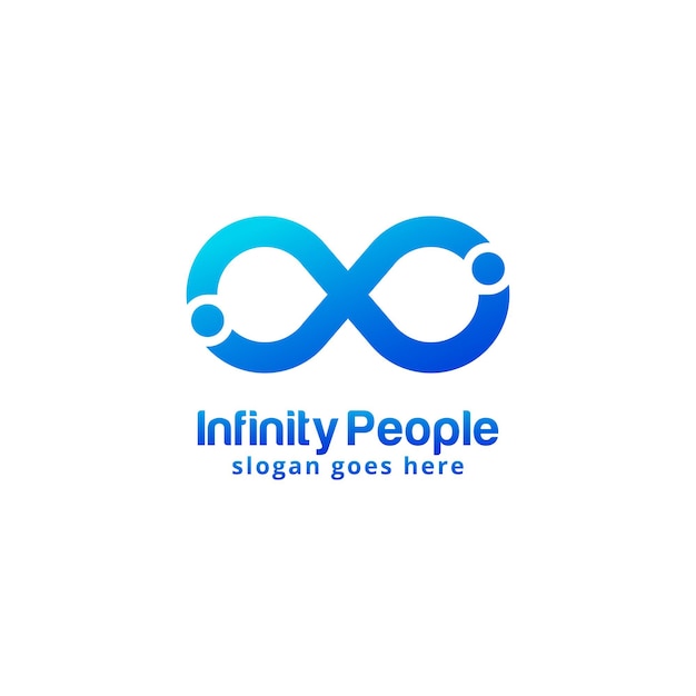 Infinity people-logo-design-vorlage