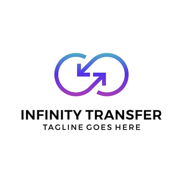 Infinity-transfer-logo-design-vektor-illustration