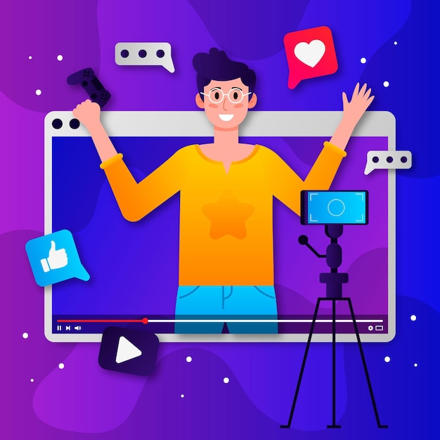 Influencer nimmt neues Videokonzept auf