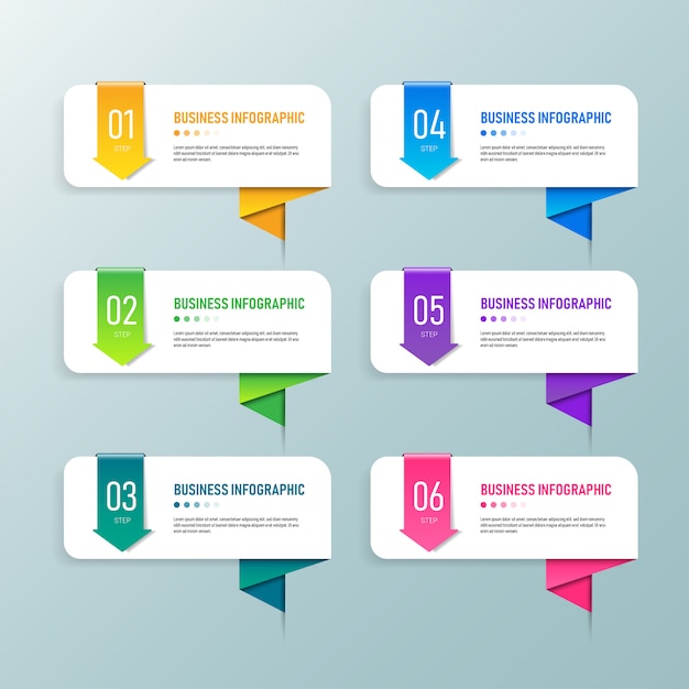 Infografik Business Banner Vorlage Design.