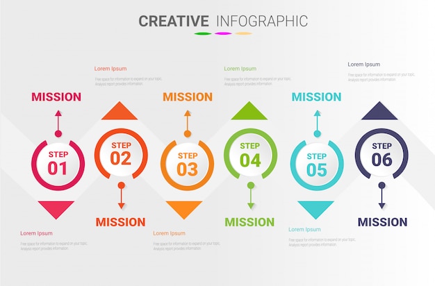 Infografik-design für die präsentation.