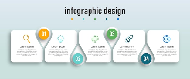 Infografik-design präsentationsvorlage