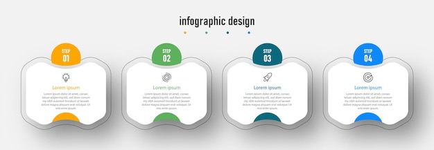 Infografik-design-vorlage zeitlinie geschäft